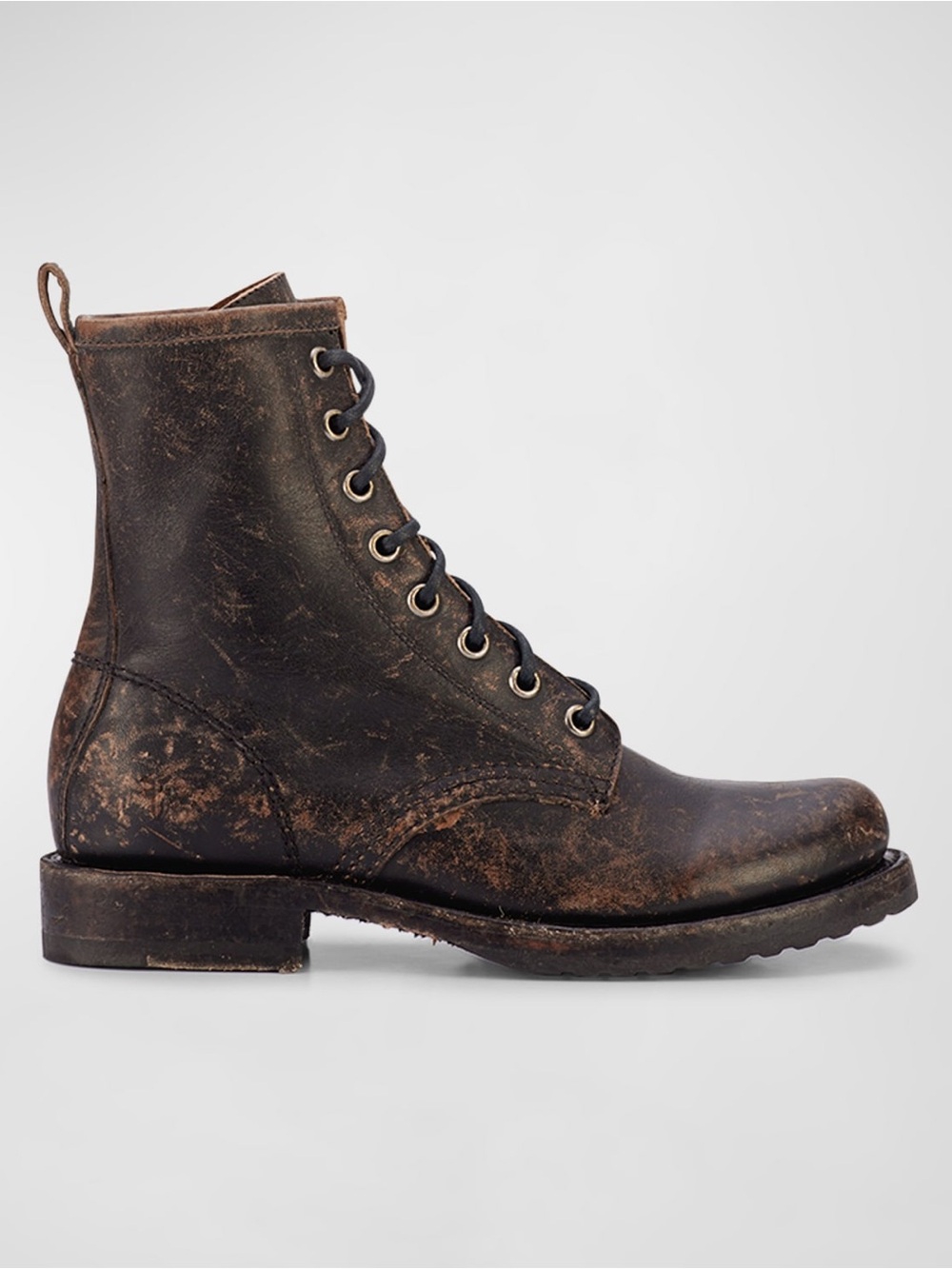 Frye Veronica Leather Rustic Combat Lace Up Boots Size 9B